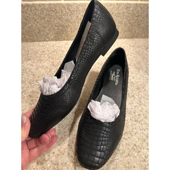 Kim Rogers Ultra Comfort Size 8 devyn Flat black - Picture 1 of 10